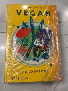 Phaidon Vegan The Cookbook - Bright Yellow Cover with Multicolor Illustration